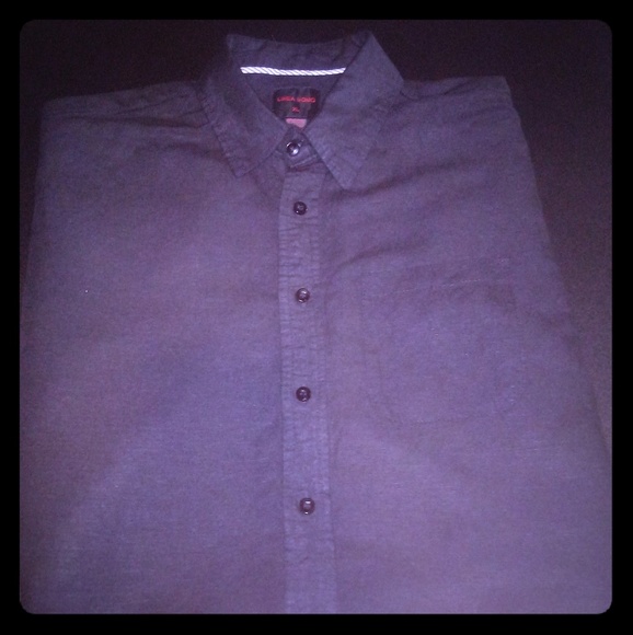 (Men's) Linea Uomo Black Short-Sleeve Shirt - Picture 1 of 3